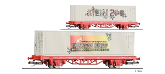 TILLIG 17483 - TT - START-Containertragwagen Lgs Mein Zoo mit 40‘-Container, Ep. VI